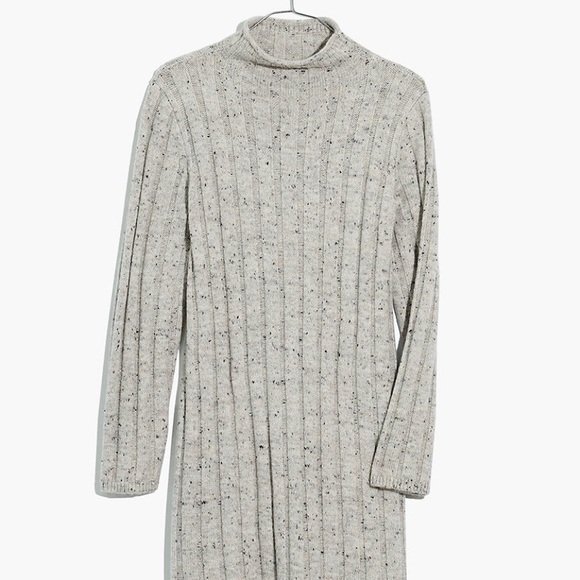 Madewell  Rolled Mockneck Sweater Dress - Picture 4 of 6